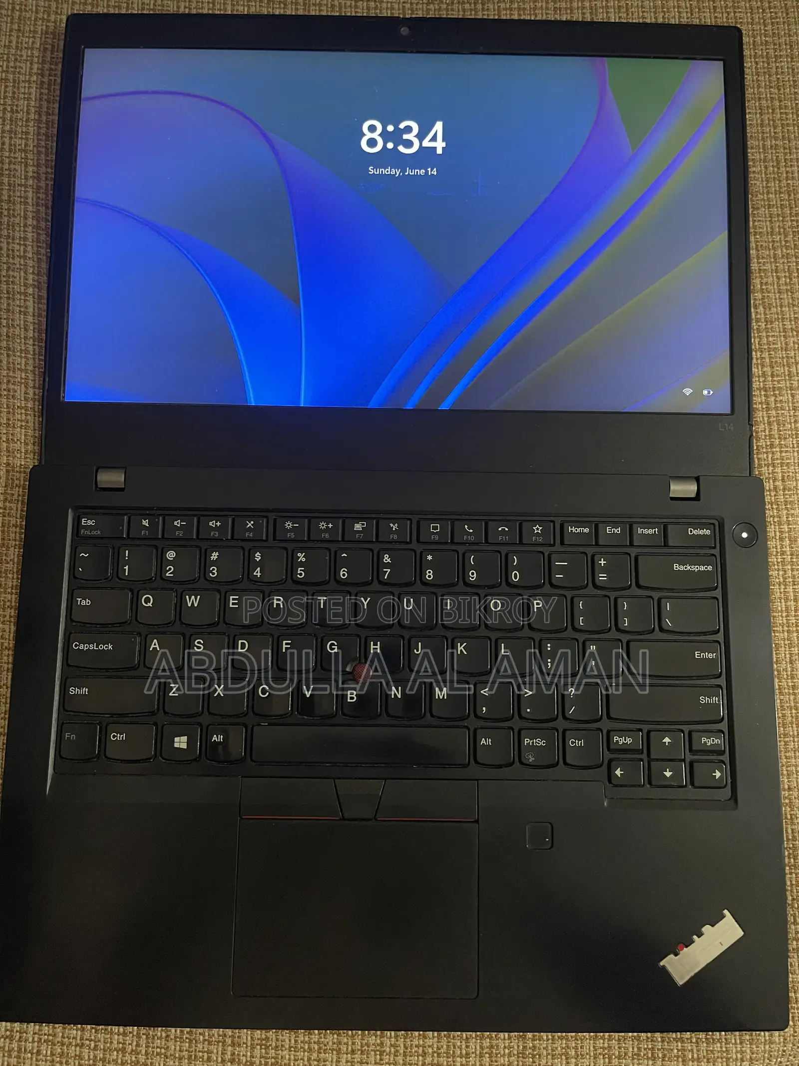 Laptop Lenovo ThinkPad L14 8GB Intel Core i3 SSD 256GB