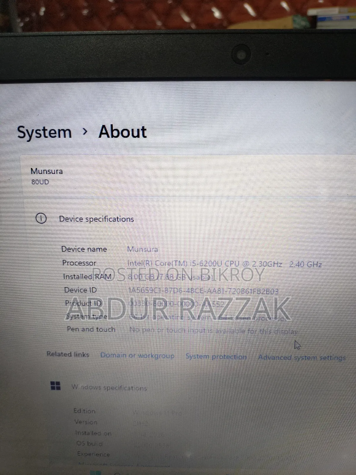Laptop Lenovo Ideapad 3 8GB Intel Core i5 SSD 128GB