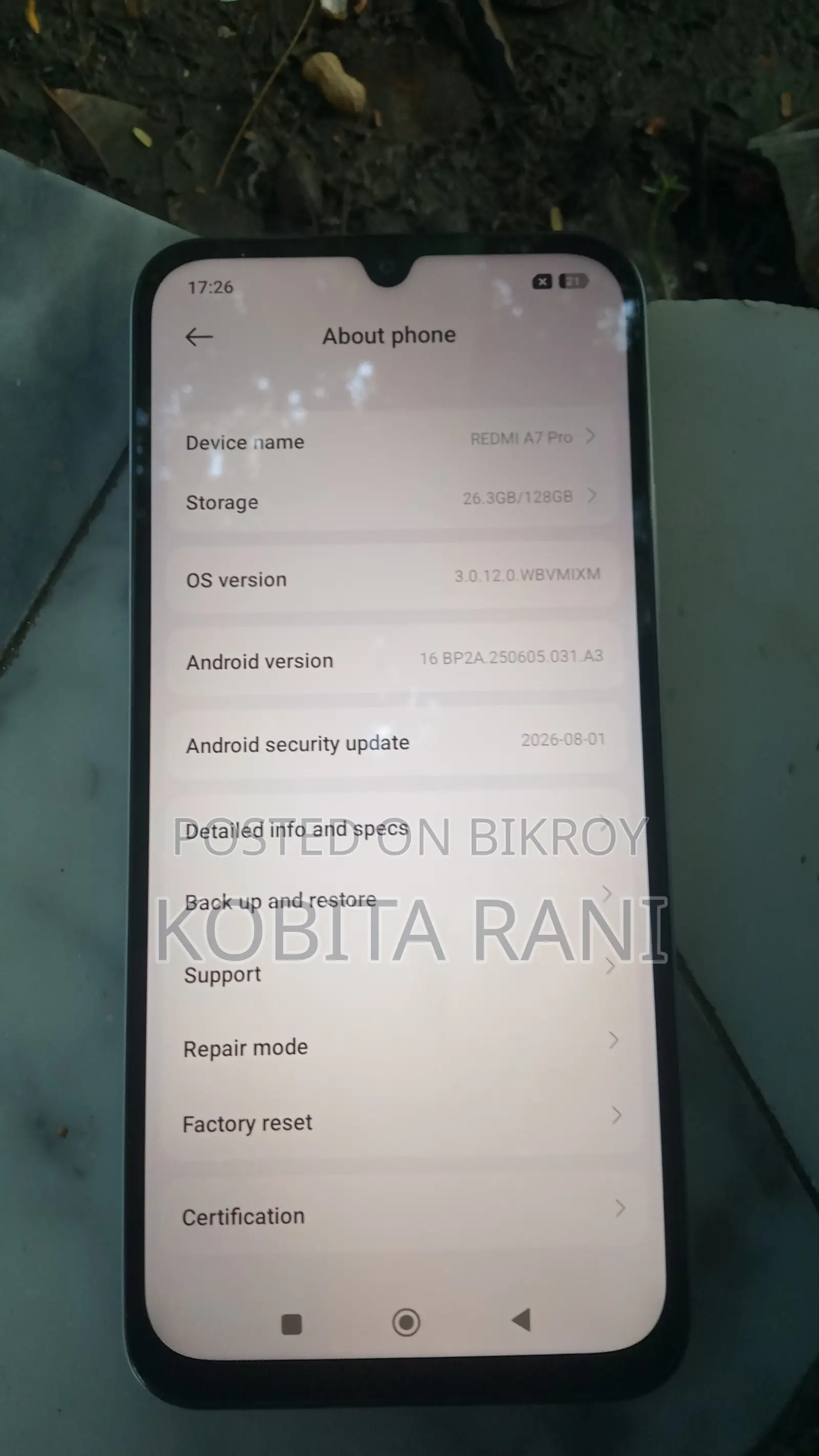 Xiaomi Redmi A7 Pro 128 GB Silver