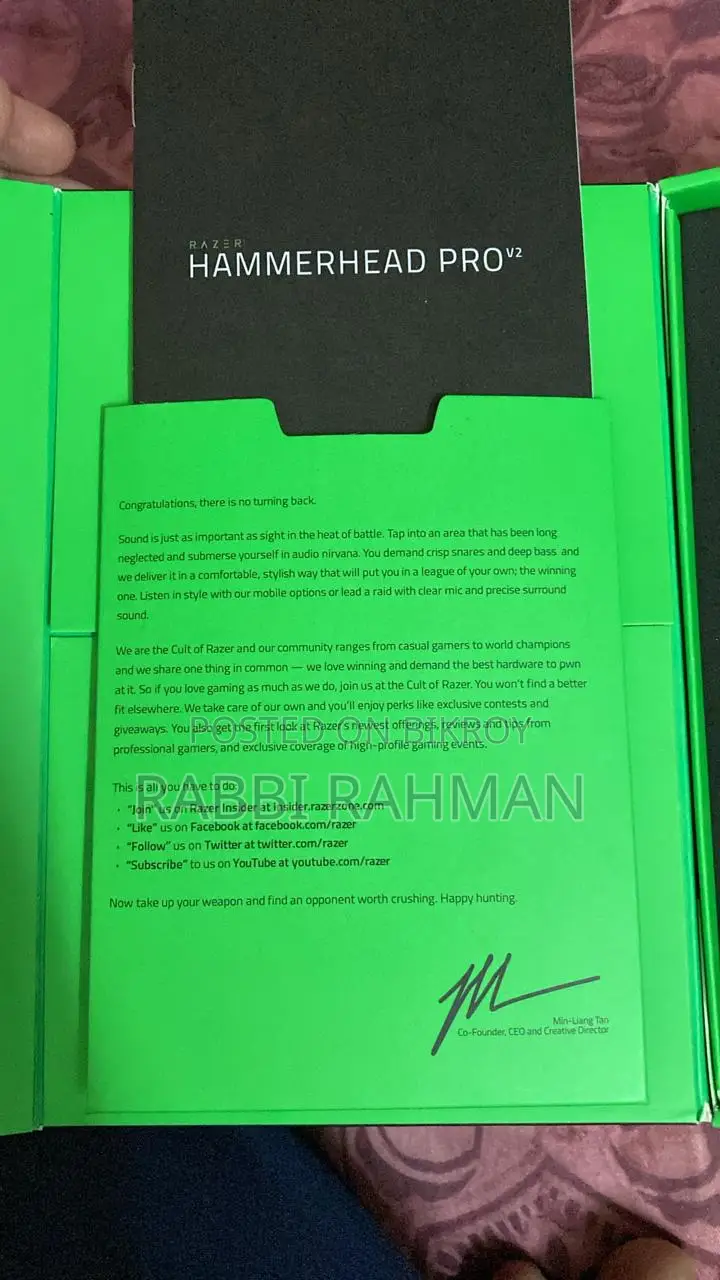 Razer Hammerhead ProV2