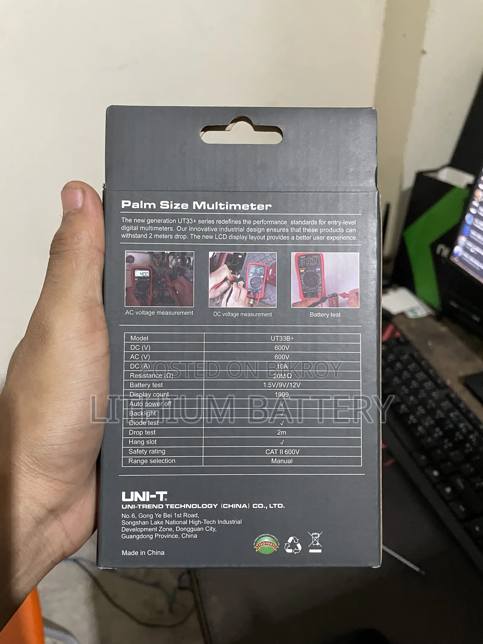 Uni-T Multimeter Ut33b+