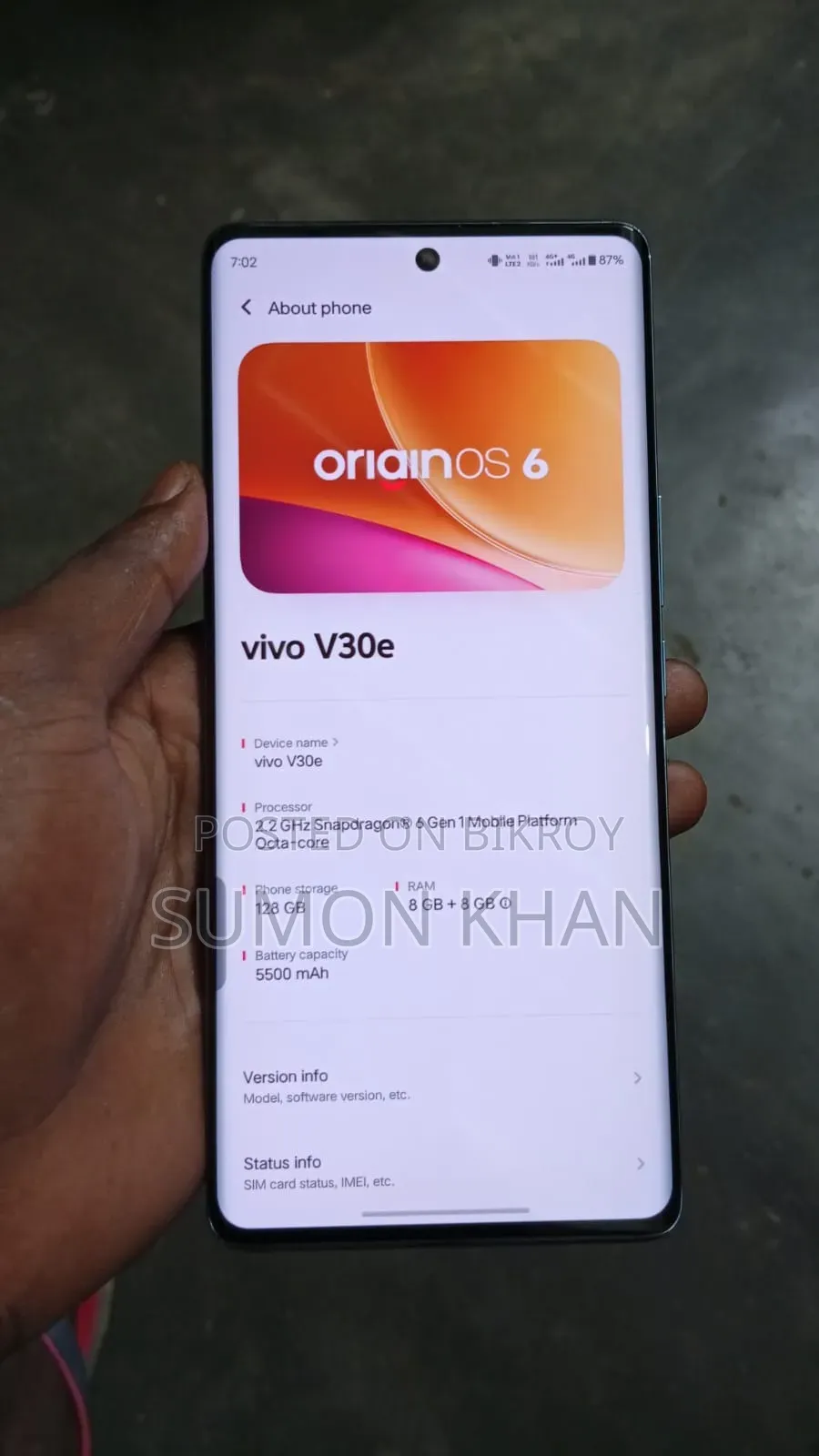 Vivo V30e 128 GB