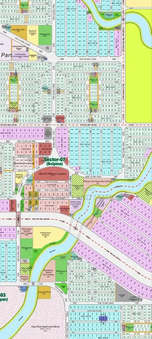 75 Fit Big Road Corner 7.5 Katha Plot Sale in Sector:7,Purbachal