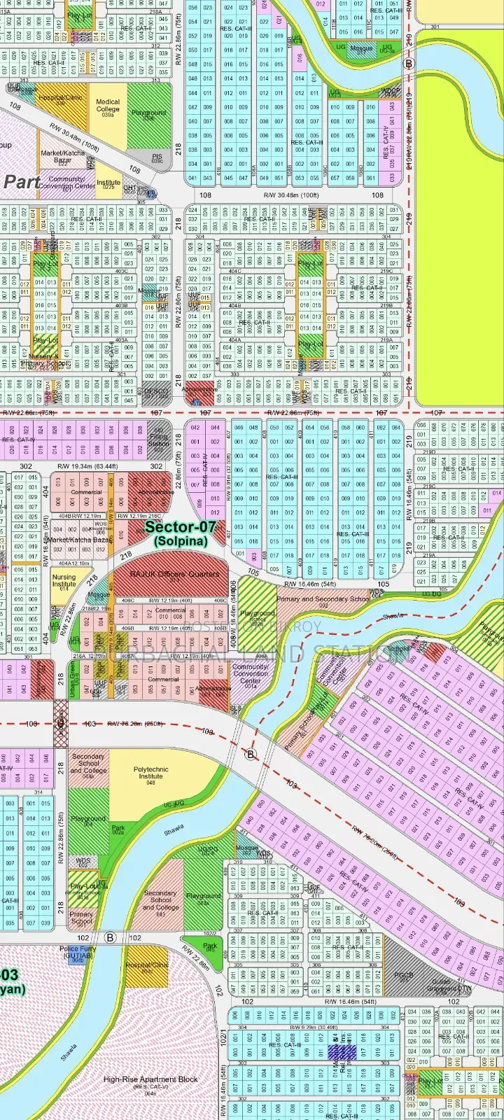 75 Fit Big Road Corner 7.5 Katha Plot Sale in Sector:7,Purbachal