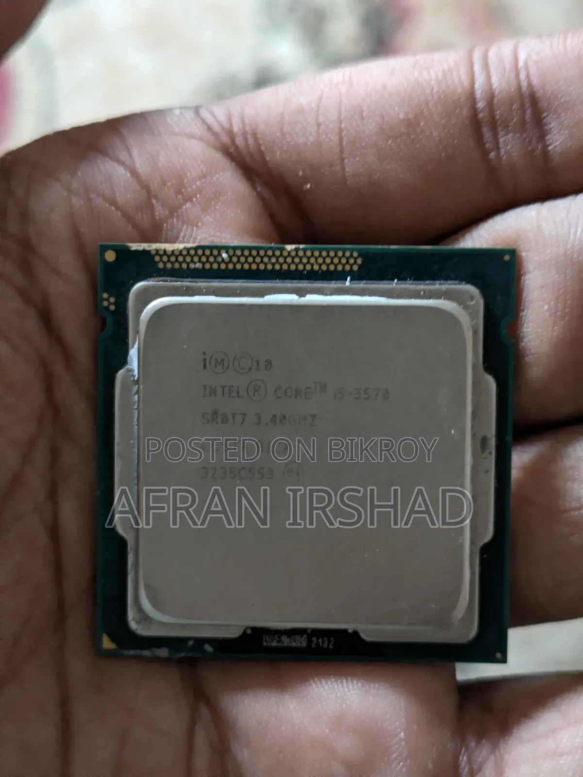 Intel I5 3rd Gen Proccesor