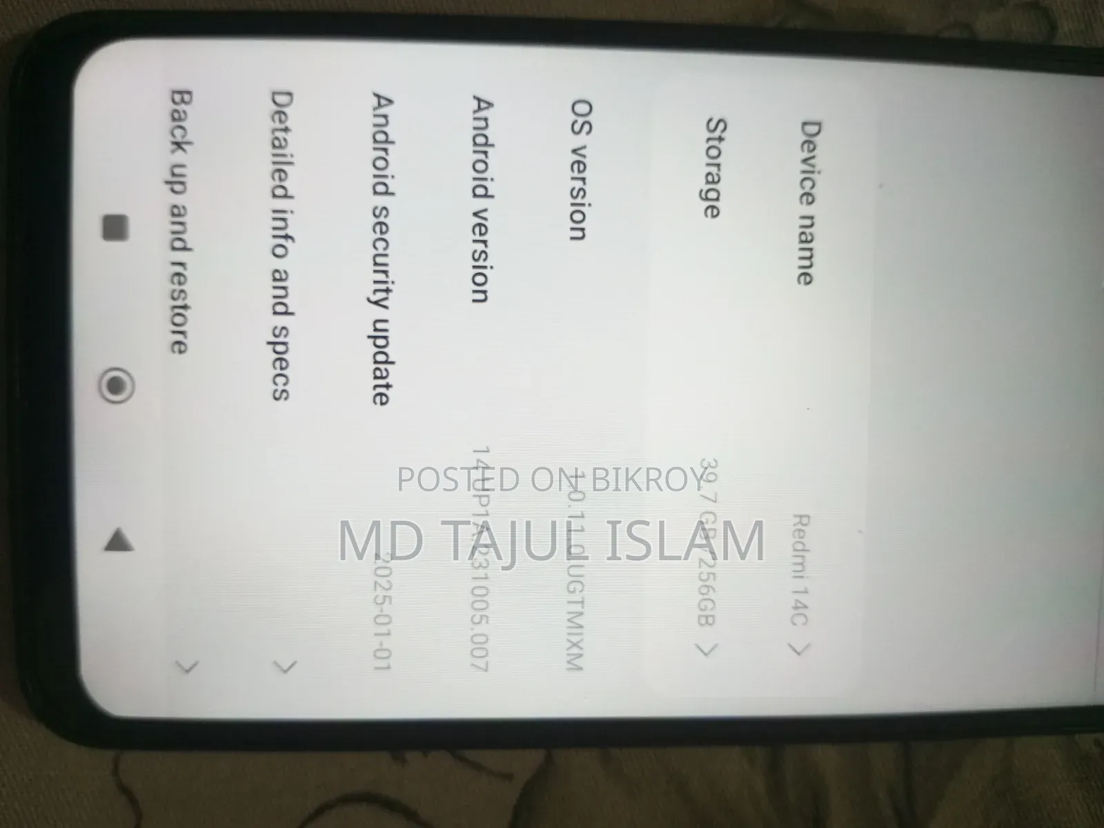 Xiaomi Redmi 14C 256 GB Black