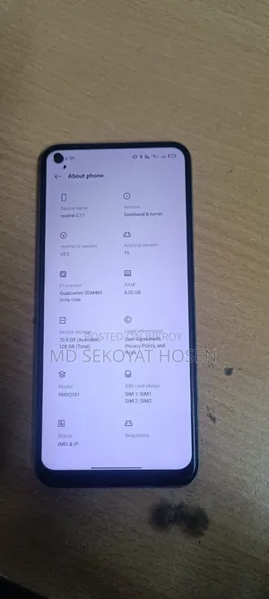 Realme C17 128 GB Blue