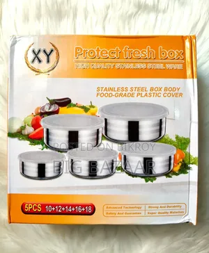 5PCS Stainless Steel Food Storage Container Set