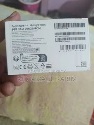 Xiaomi Redmi Note 14 4G 256 GB Black