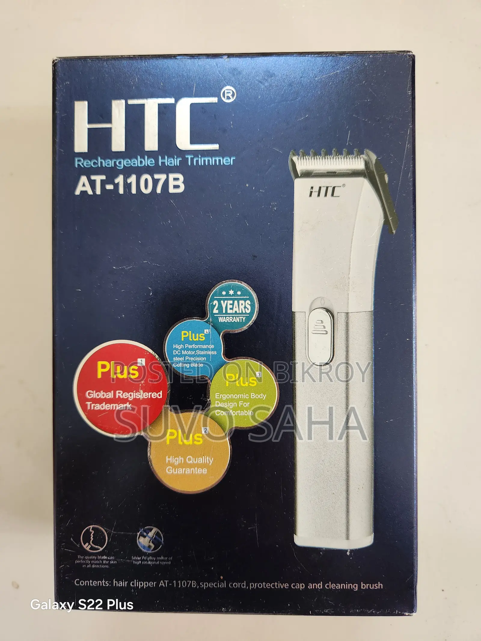 Hair Trimmer(HTC AT-1107B Rechargeable Hair Trimmer)