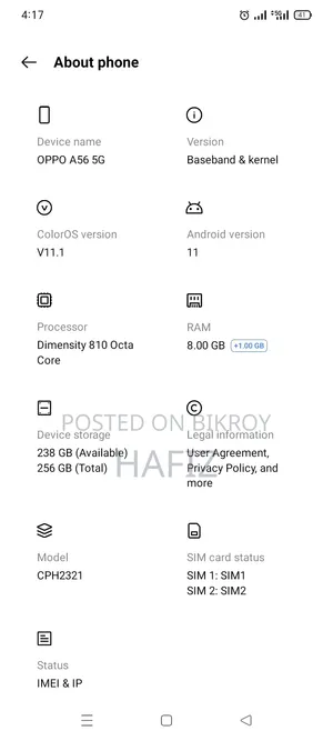 Oppo A5 5G 256 GB Silver