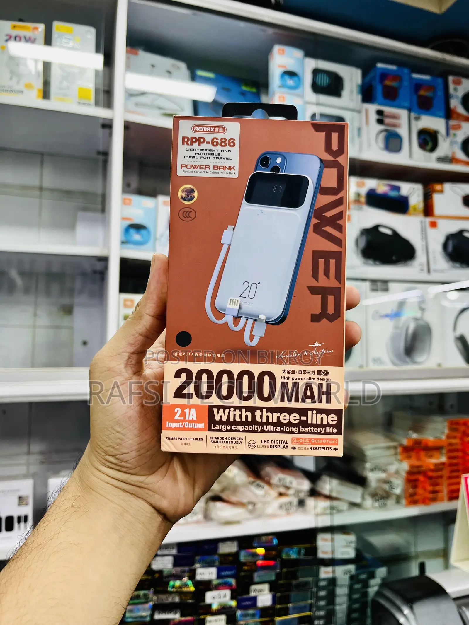 REMAX RPP-686 — 20,000mAh Power Bank