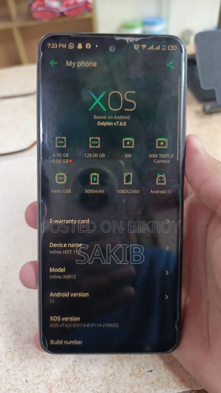 Infinix Hot 11s 128 GB Gold