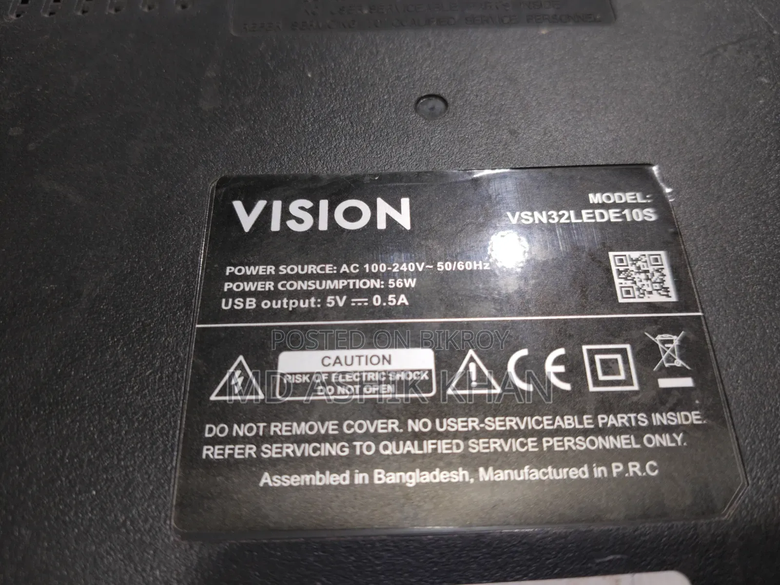 Vision 32" Voice Control LED TV.