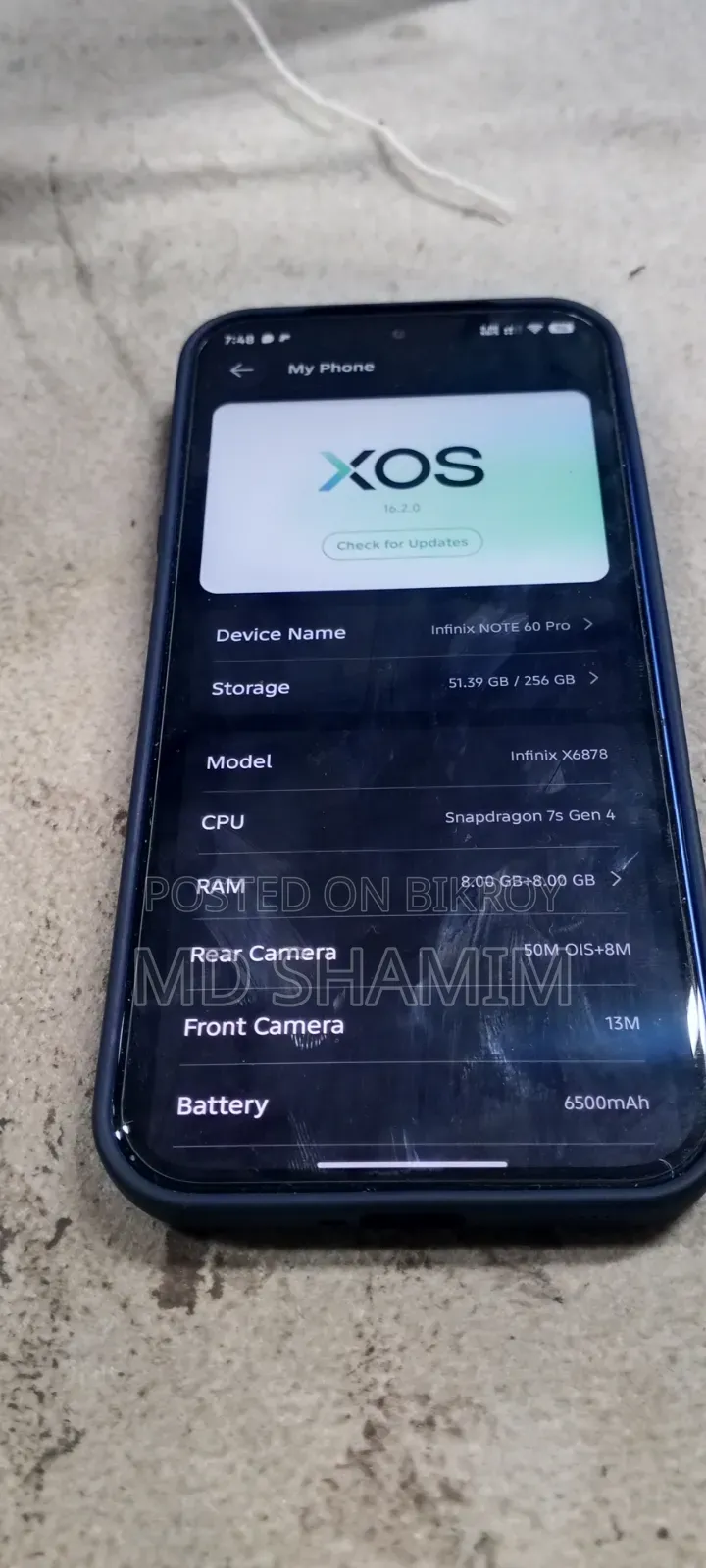 Infinix Note 60 Pro 256 GB Blue