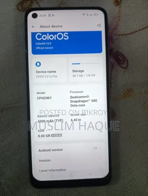 Oppo F21s Pro 128 GB Bronze