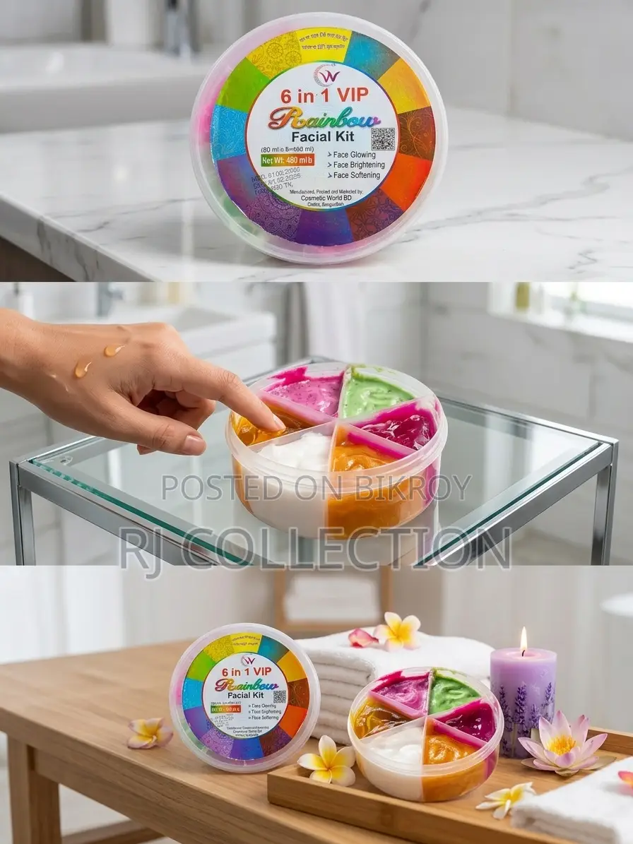 6 in 1 VIP Rainbow Combo Face Pack