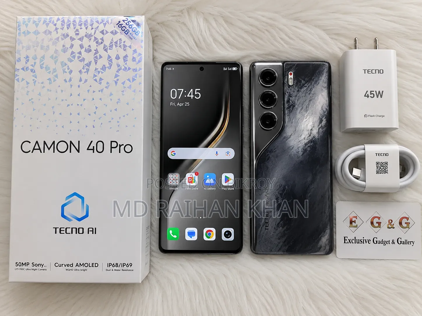 Tecno Camon 40 256 GB Black