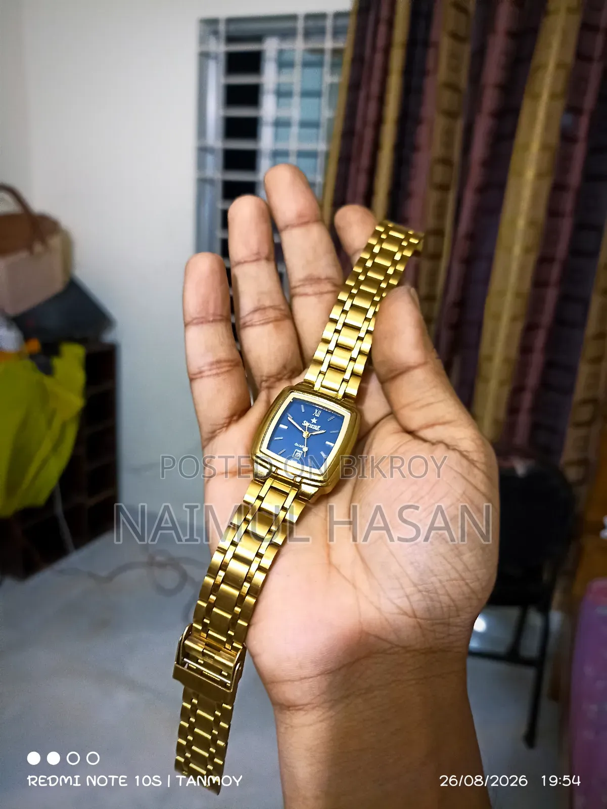 Vintage Gold-Plated Classic Couple Watch Pair (Imported From Malaysia)