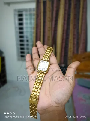 Vintage Gold-Plated Classic Couple Watch Pair (Imported From Malaysia)