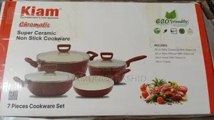Kiam 7 Pieces Super Ceramic Non-Stick Cookware Set – Brand New