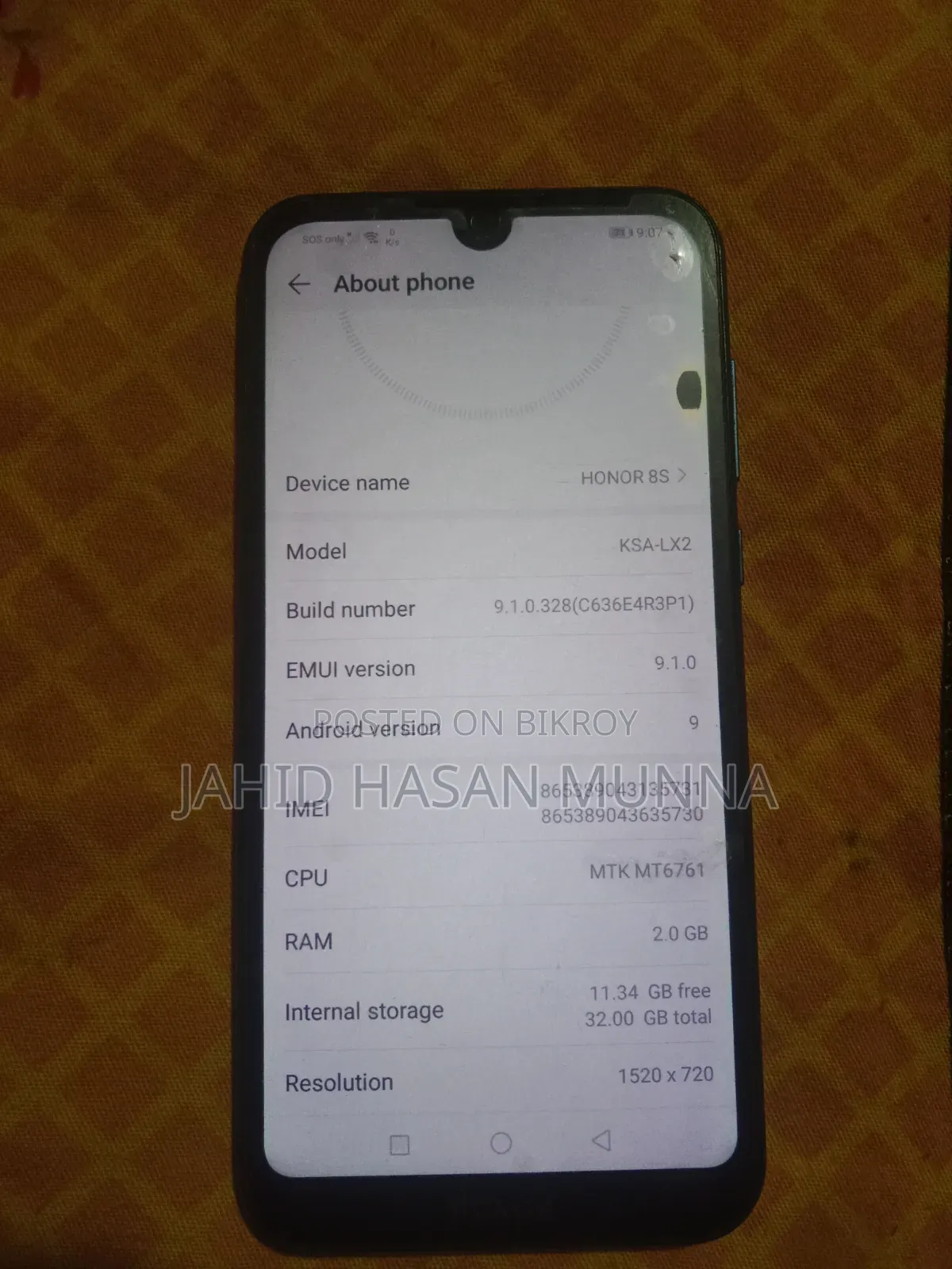 Honor 8S 32 GB Blue