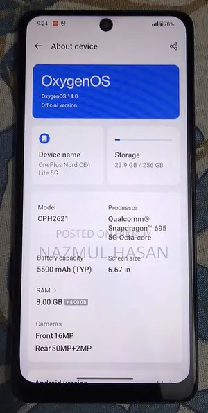 OnePlus Nord CE 5G 256 GB Blue
