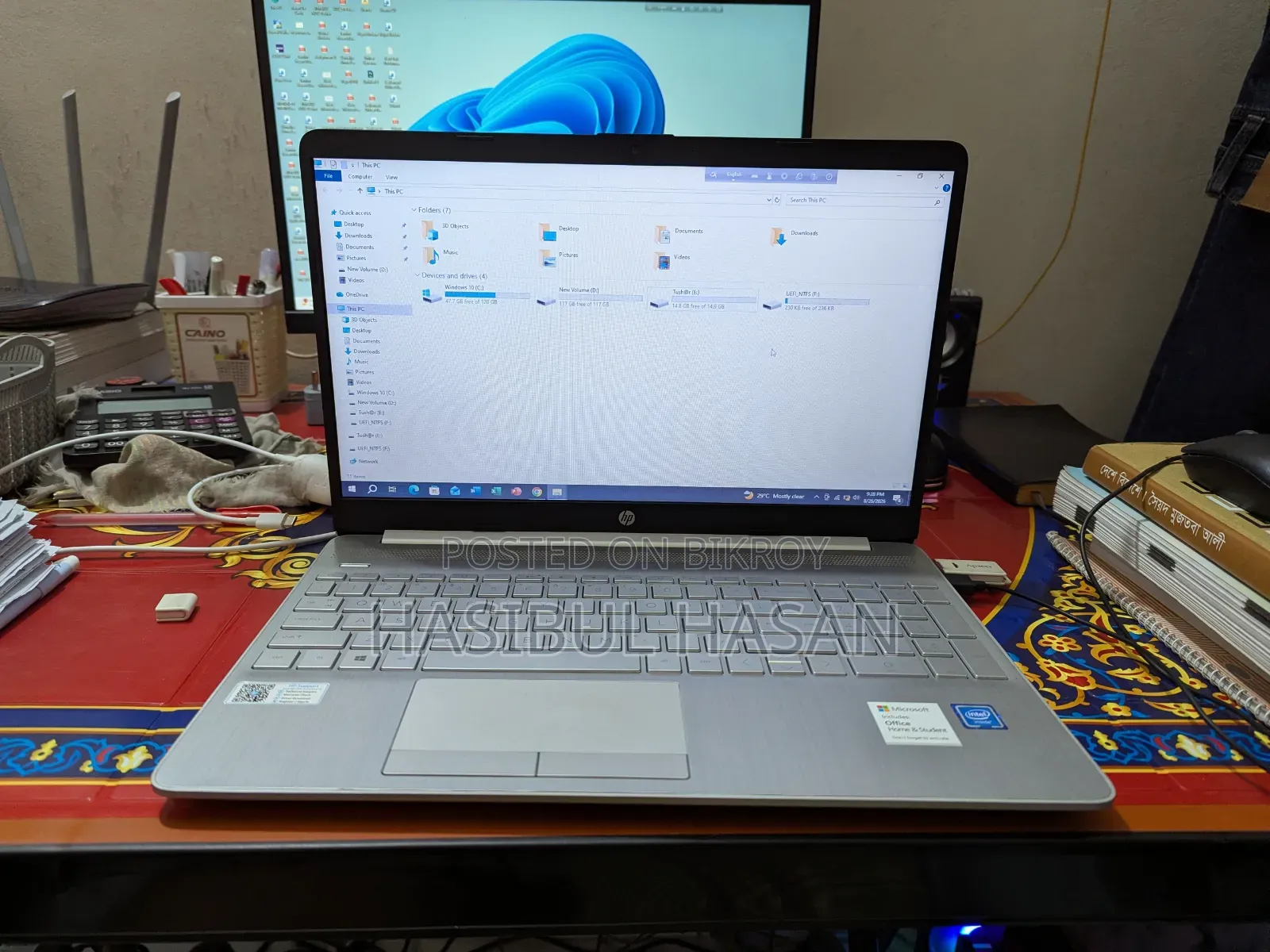 Laptop HP 15s 4GB Intel Celeron SSD 256GB