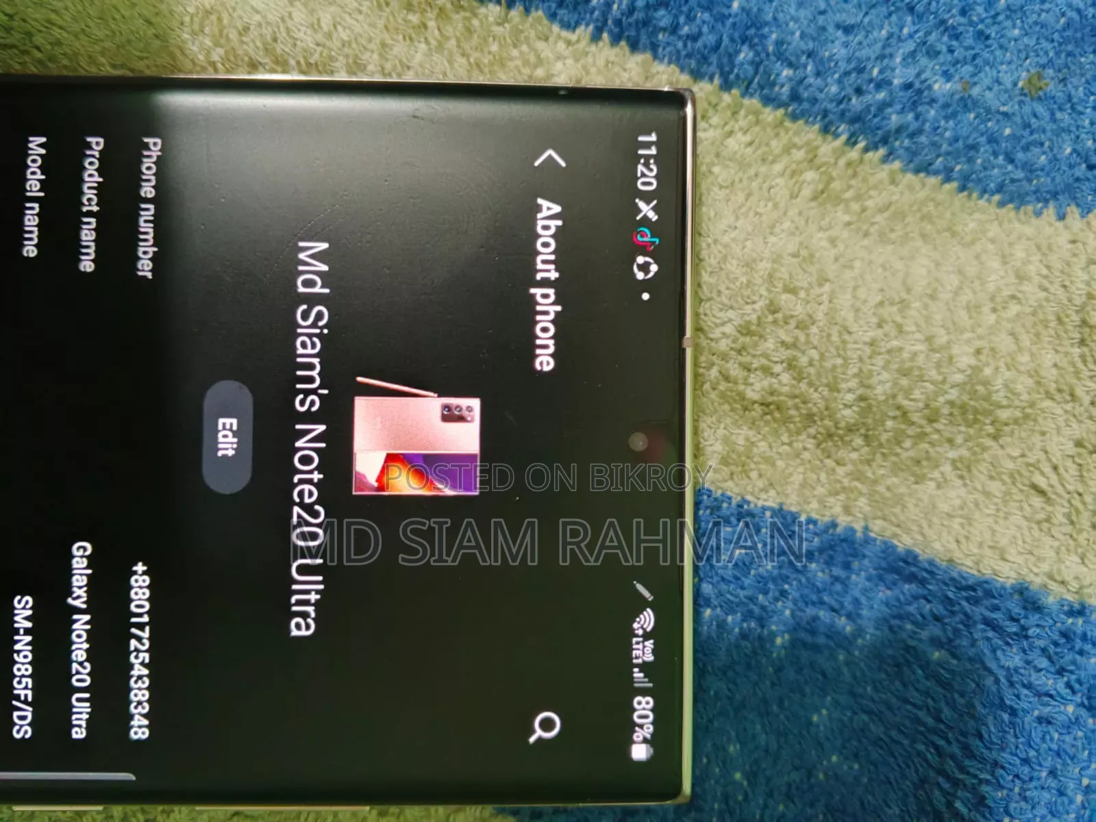 Samsung Galaxy Note 20 Ultra 256 GB Silver
