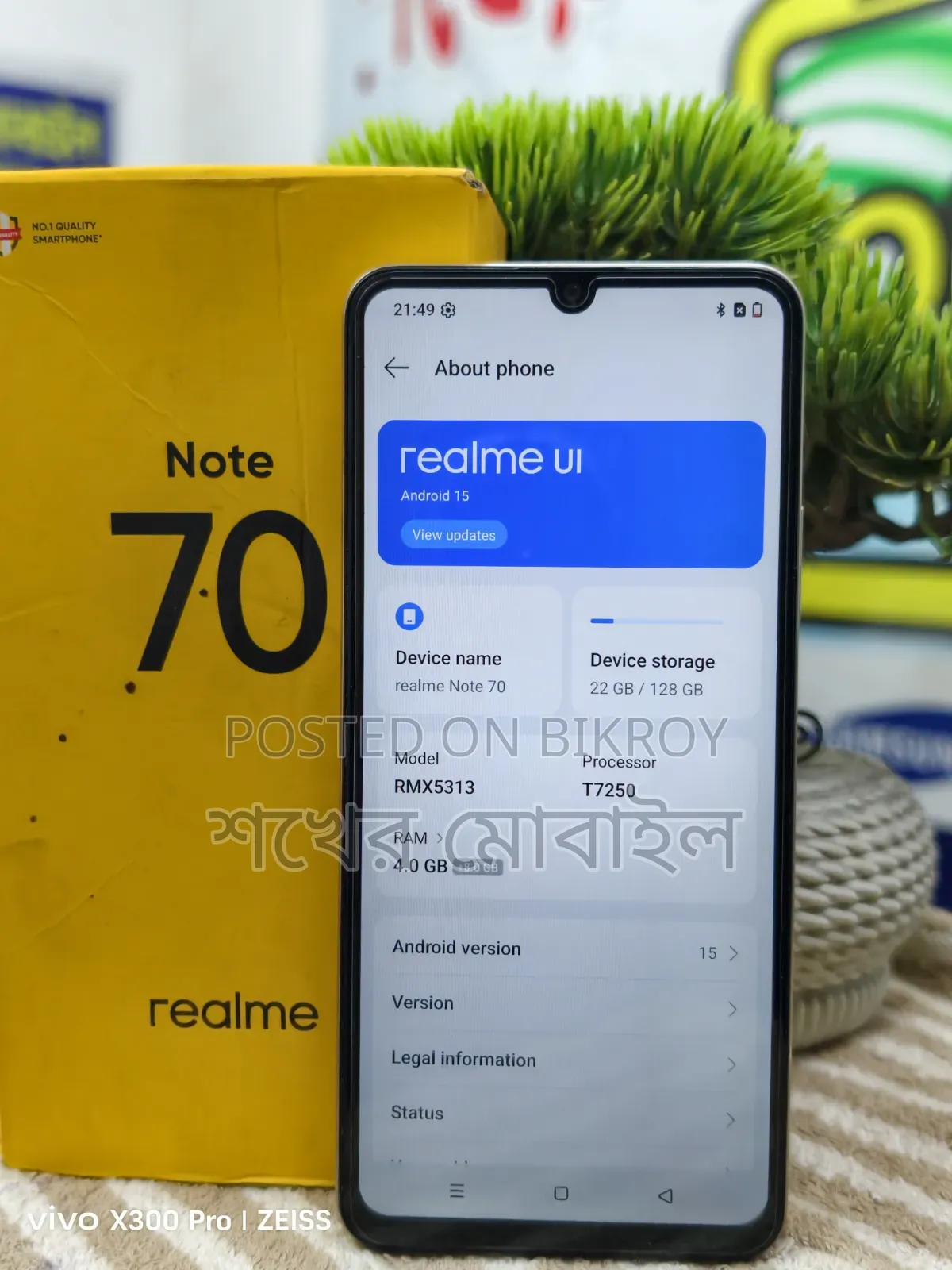 Realme Note 70 128 GB Gold