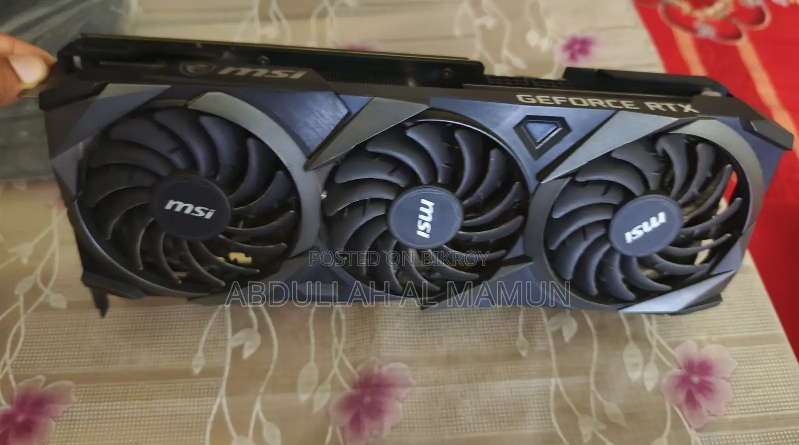 Msi Geforce RTX 3070 Ti Ventus 3x Oc Edition 8gb Gddr6x Graphics Card