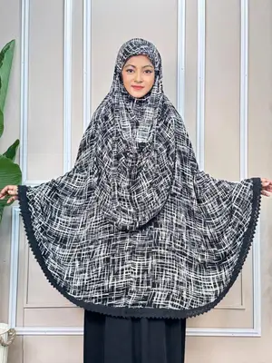 Premium Viscose Cotton Long Hijab With Niqab