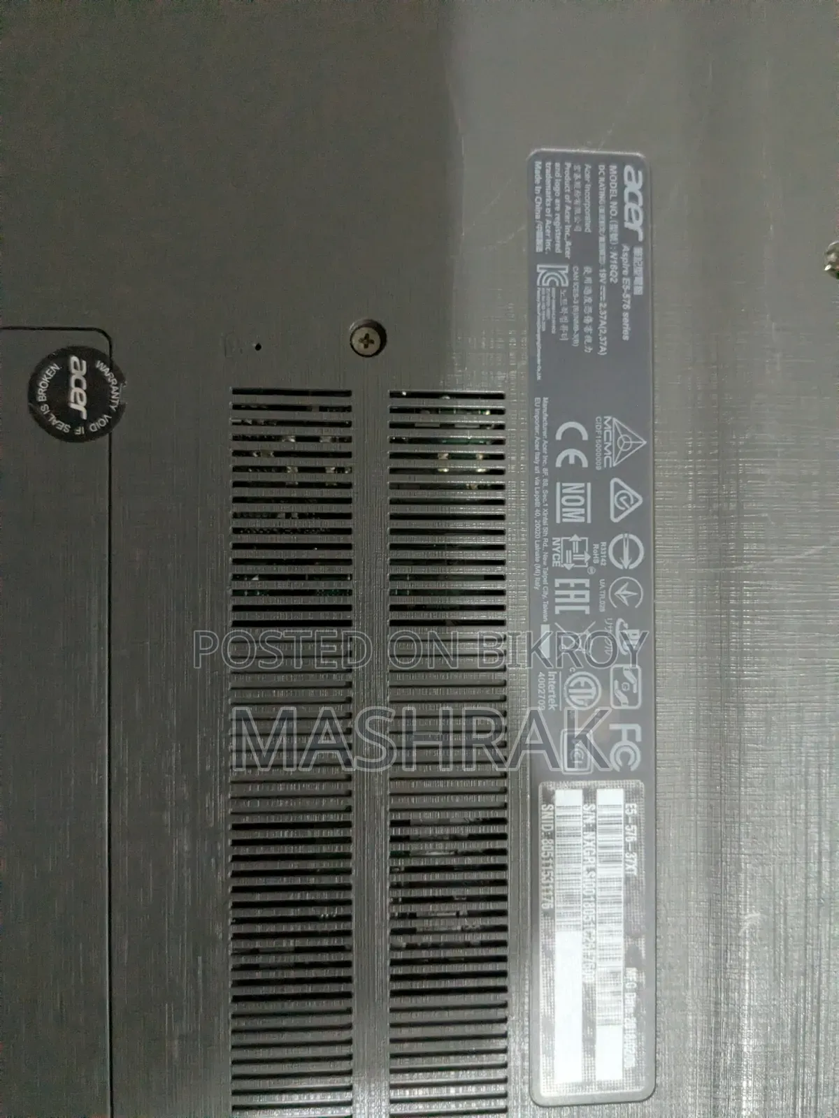 Laptop Acer Aspire E15 4GB Intel Core i3 HDD 1T