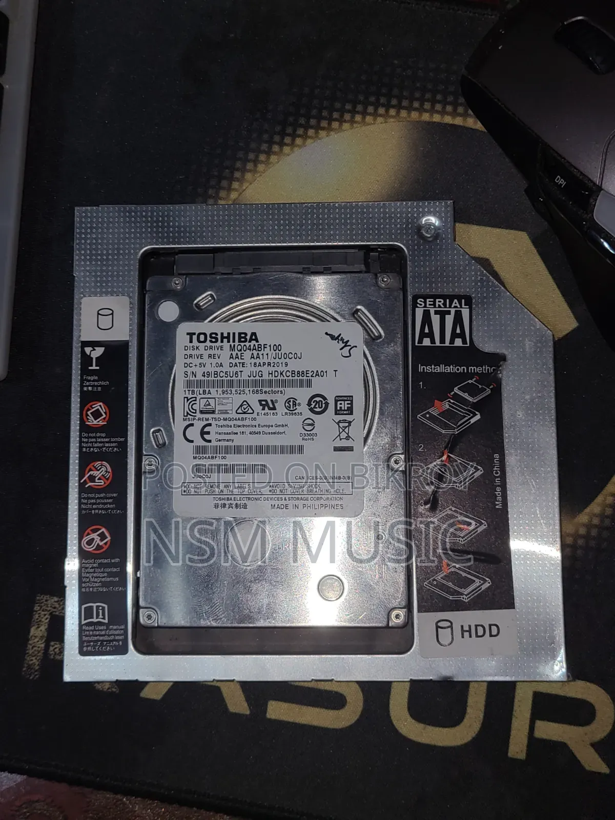 Toshiva Sata 2.5 Inch. Hard Disk