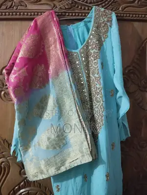 জরজেট কারচুপি ড্রেস