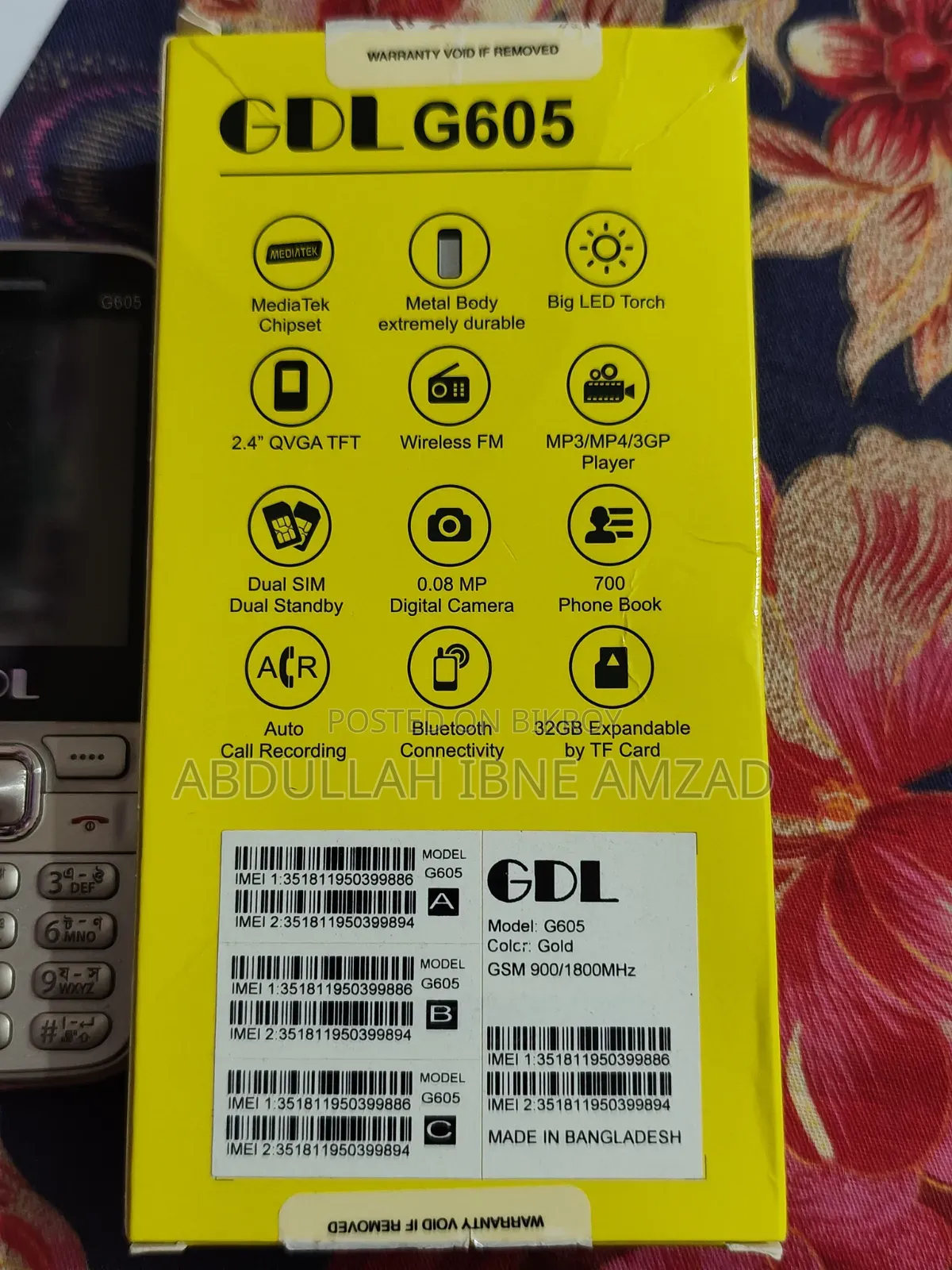 GDL G605 Gold