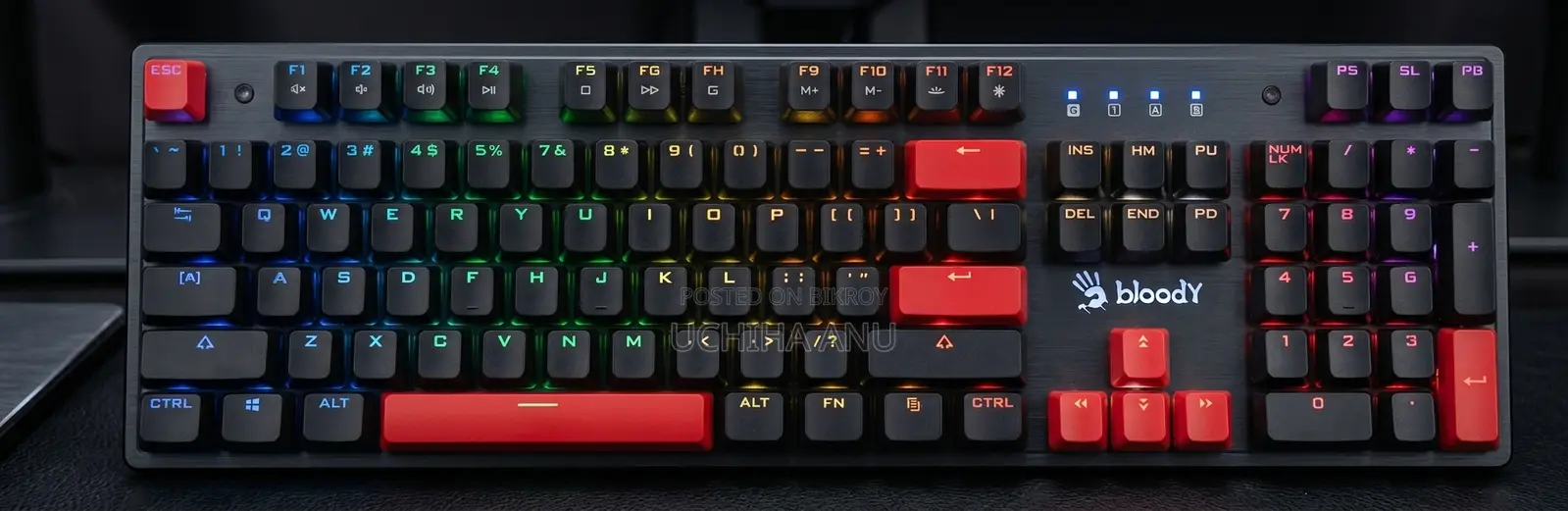 A4Tech Bloody S510R Mechanical Keyboard | Hot-Swappable |1000Hz | 1ms