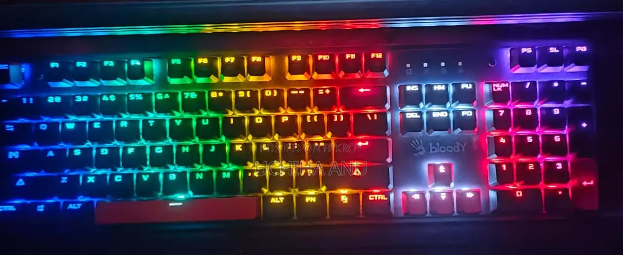 A4Tech Bloody S510R Mechanical Keyboard | Hot-Swappable |1000Hz | 1ms