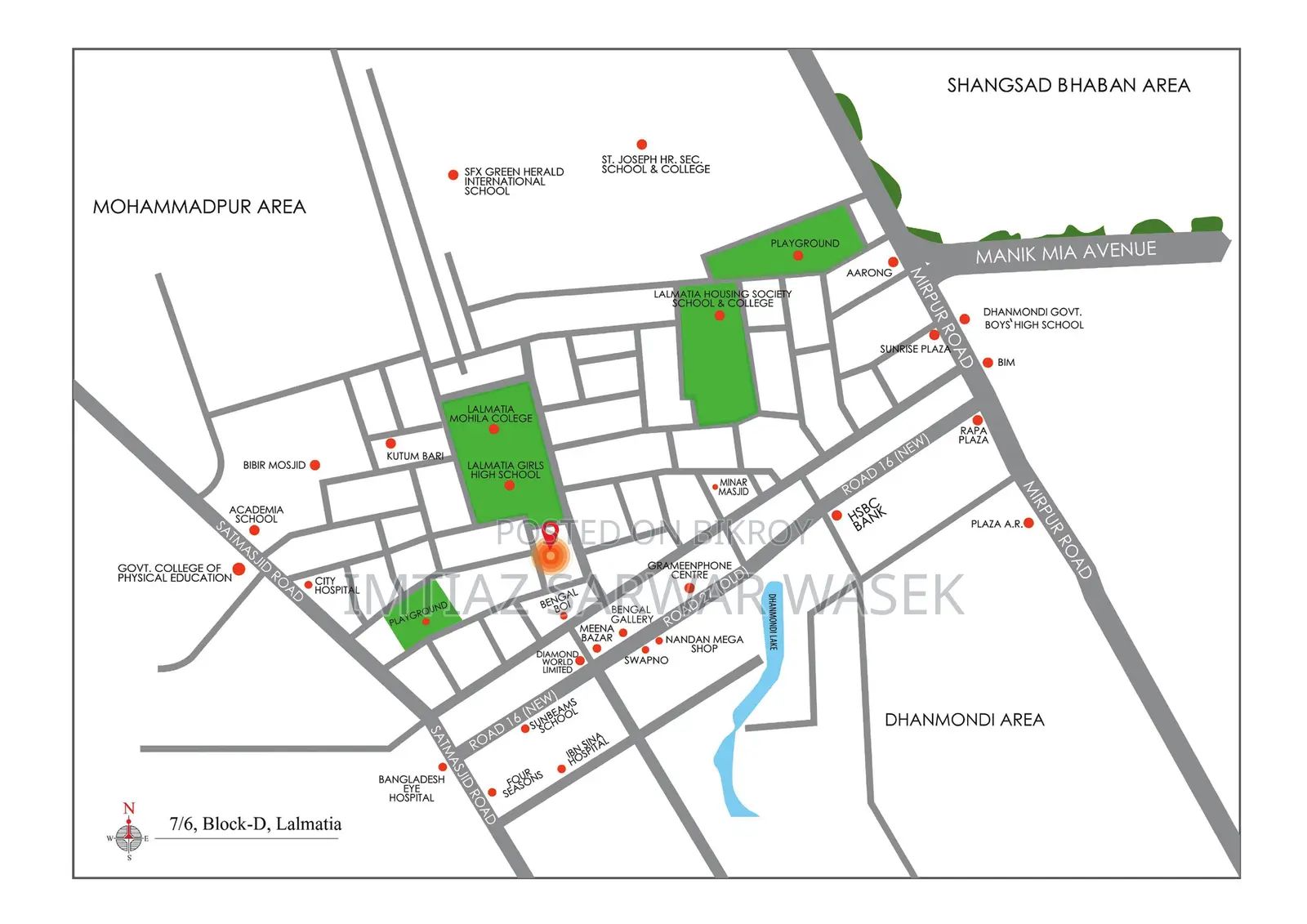 3 Bedroom Apartment for Sale in Lalmatia Block-D, Beside Dhanmondi-27