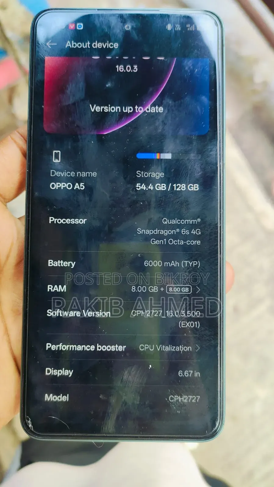 Oppo A5 4G 128 GB Purple