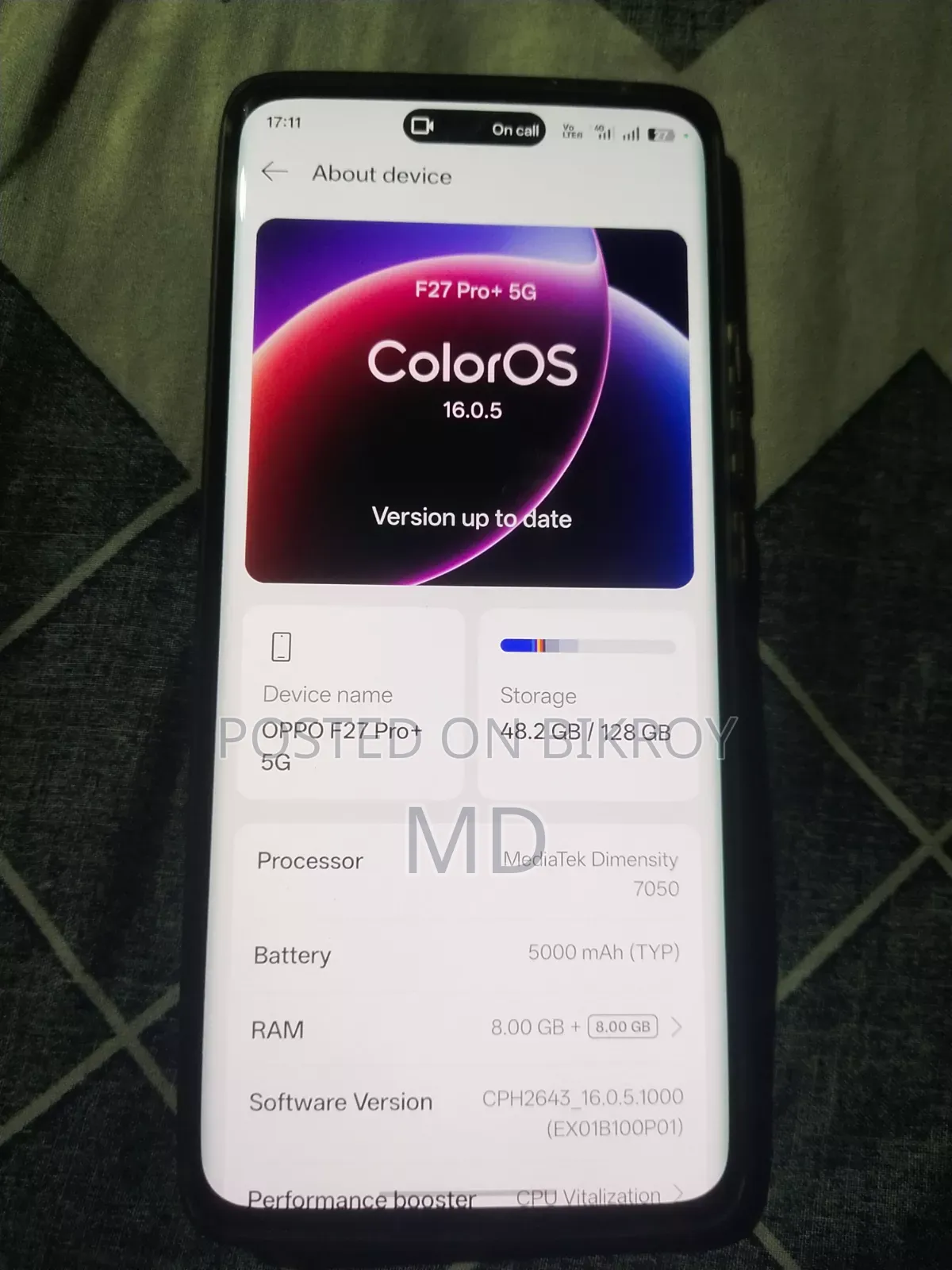 Oppo F27 Pro+ 128 GB Blue