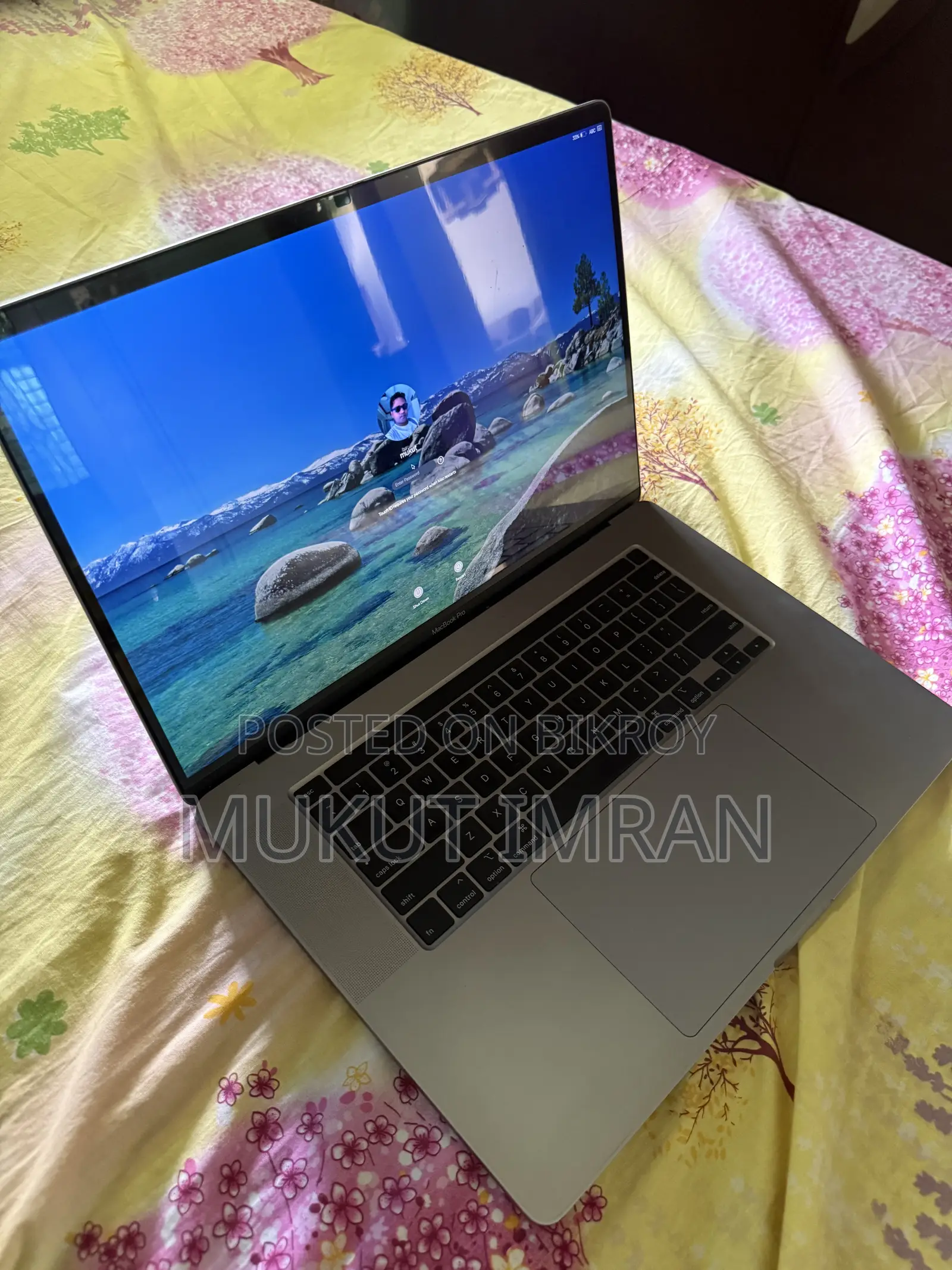 Laptop Apple MacBook Pro 2019 16GB Intel Core i7 SSD 500GB