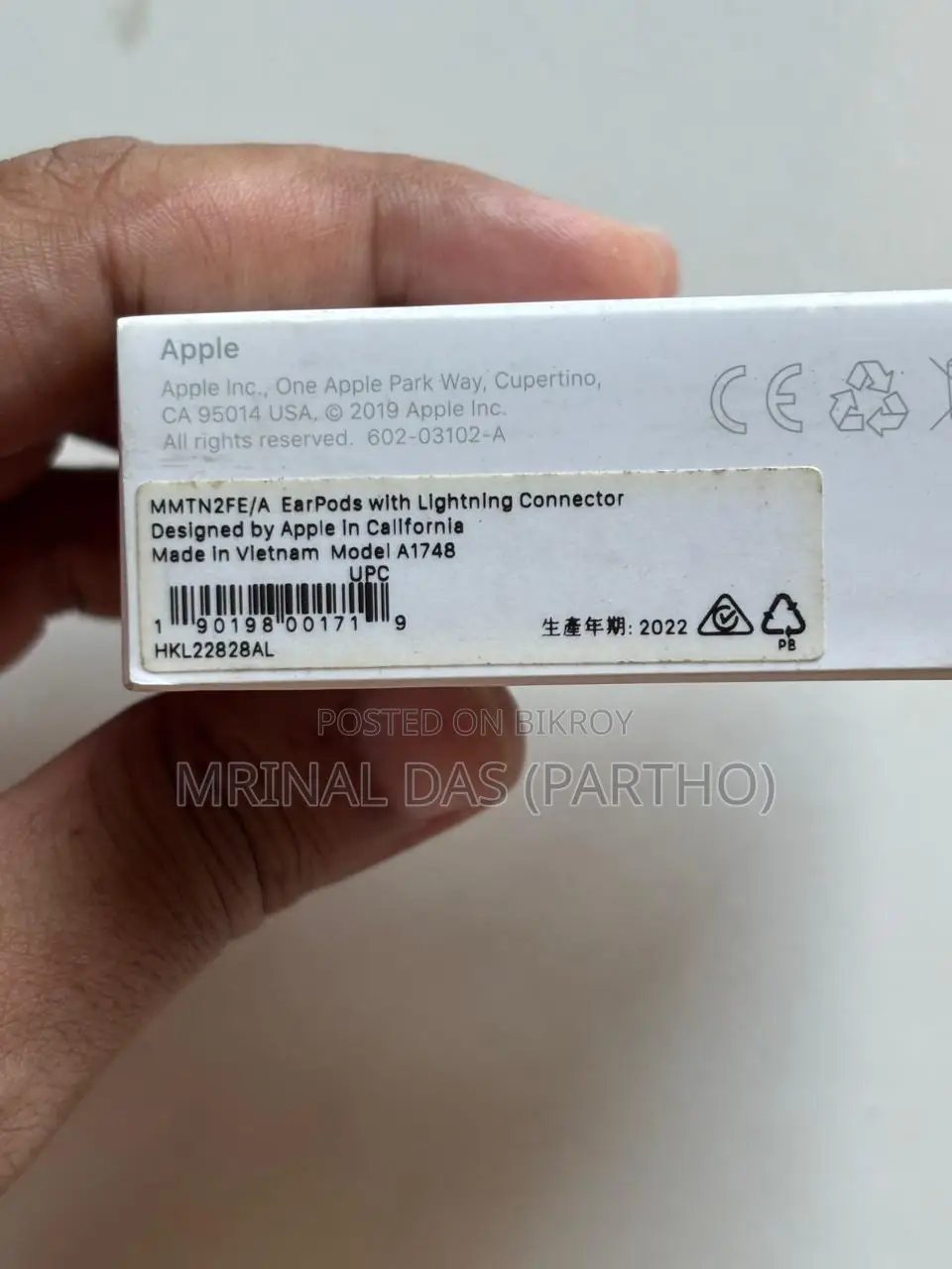 Apple Original Headphone (With Box)
