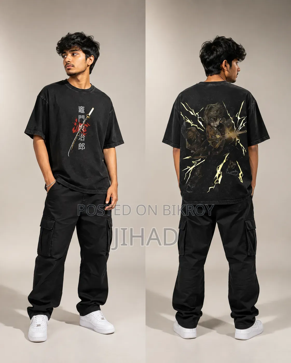 Premium Acid Wash Drop Shoulder T-Shirt