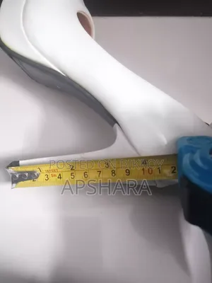 White Heel Pump Shoe