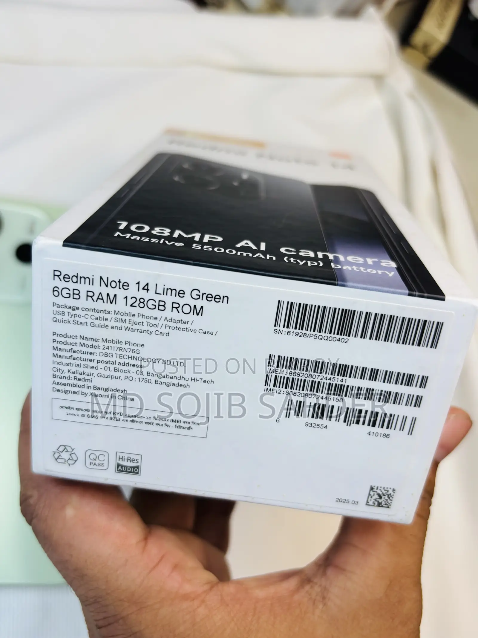 Xiaomi Redmi Note 14 4G 128 GB Red