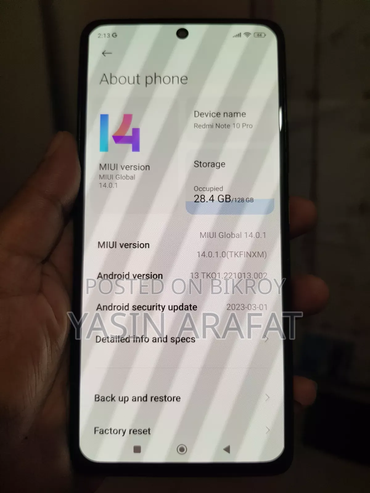 Xiaomi Redmi Note 10 Pro 128 GB Rose Gold