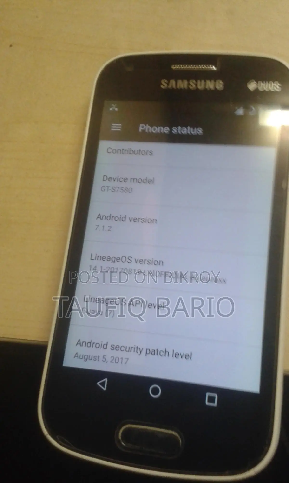 Samsung Galaxy S Duos 2 S7582 4 GB Black
