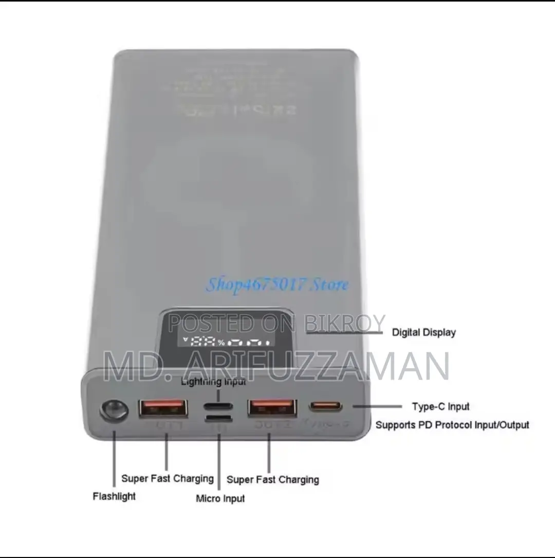 DIY Power Bank Case 8x18650 Installation 22.5W
