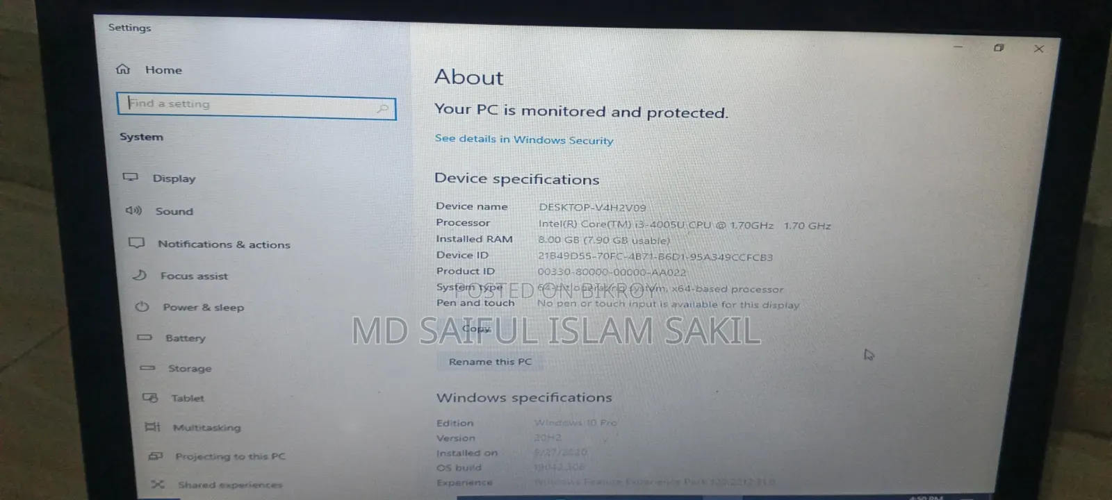 Laptop Lenovo G50-70 8GB Intel Core i3 HDD+SSD 512GB